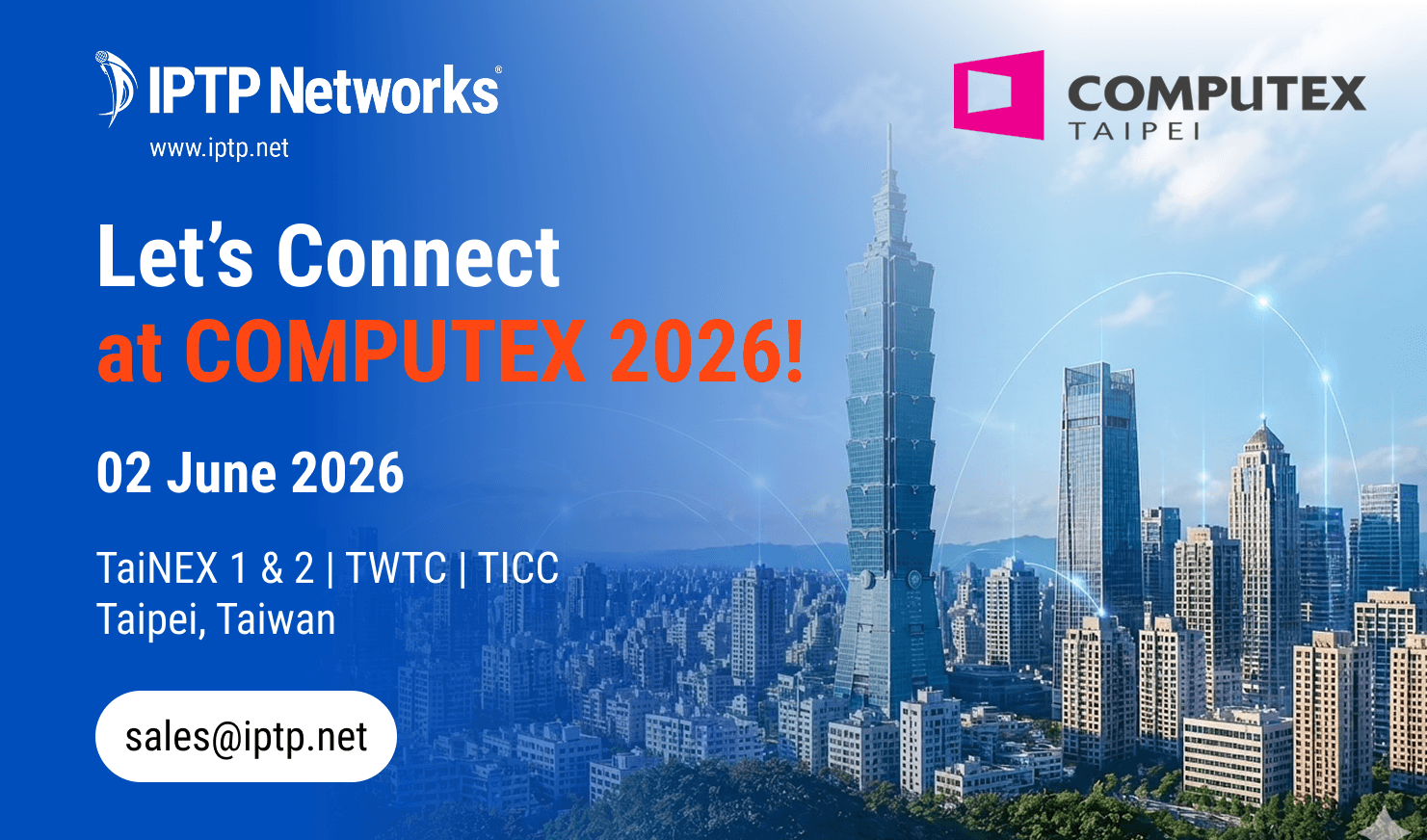 IPTP Networks to Attend COMPUTEX TAIPEI 2026: Exploring the Future of AI Infrastructure