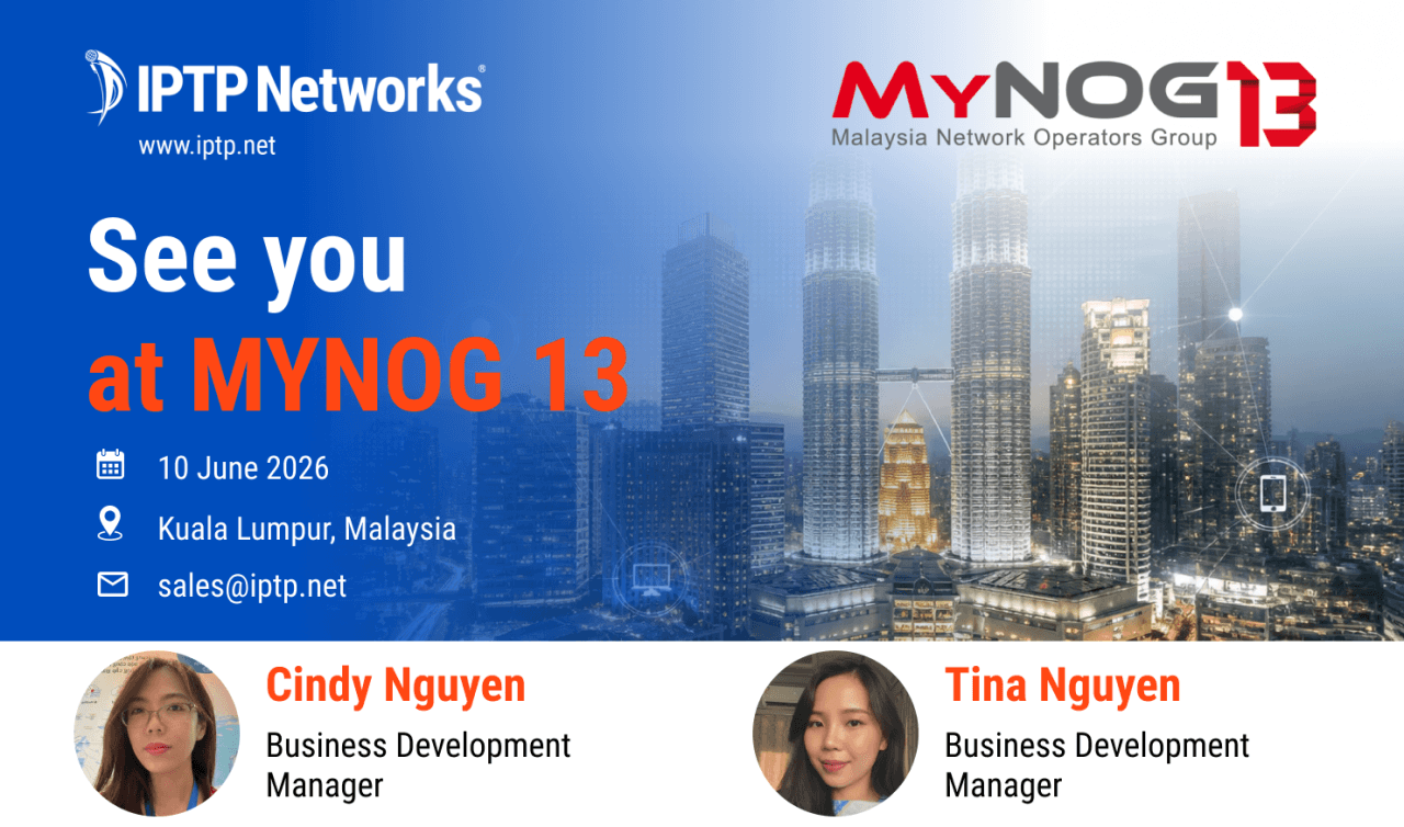 IPTP Networks to Attend MYNOG 13 in Kuala Lumpur